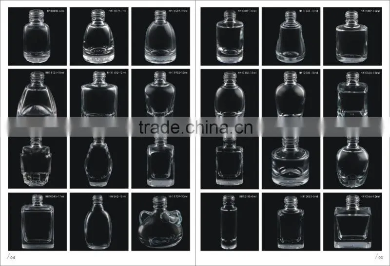Empty glass nail polish bottle small glass bottles