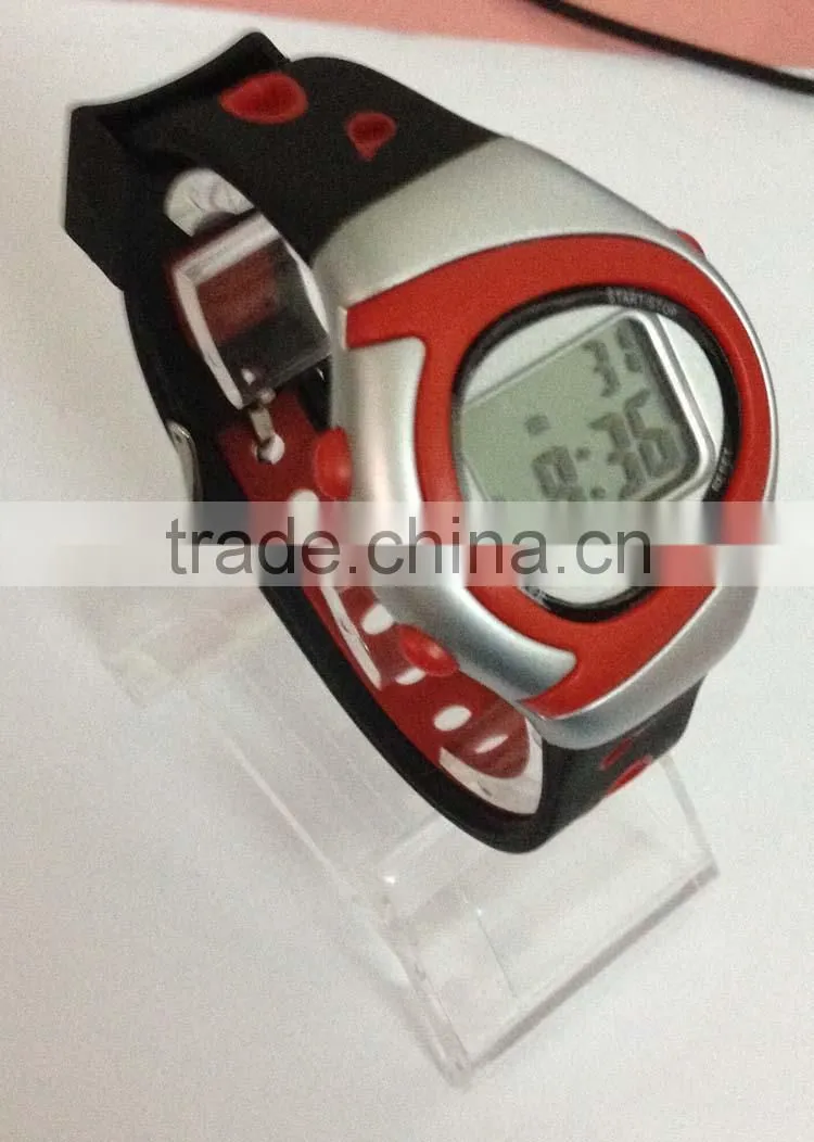 analog digital wrist watch pu silicone multi-function digital watch red w digital watch