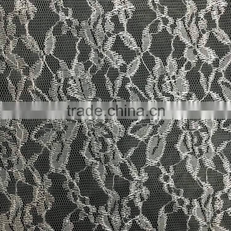 100% polyester inelastic knitted lace fabric for shoes