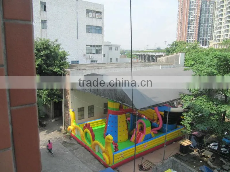 hot sale Inflatable dragon climbing slide combo game
