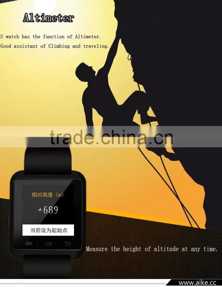 Smart Bluetooth Watch MTK WristWatch Watches U8 U Watch for iPhone 4/4S/5/5S Samsung S4/Note 2/Note 3 Android Phone Smartphones
