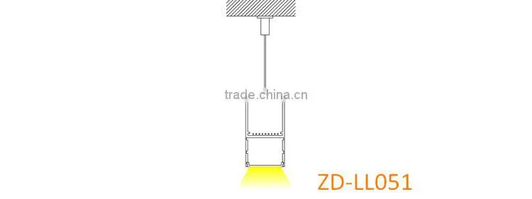 Commercial Lighting LED Aluminum Channel For LED Strip Aluminum Extrusion