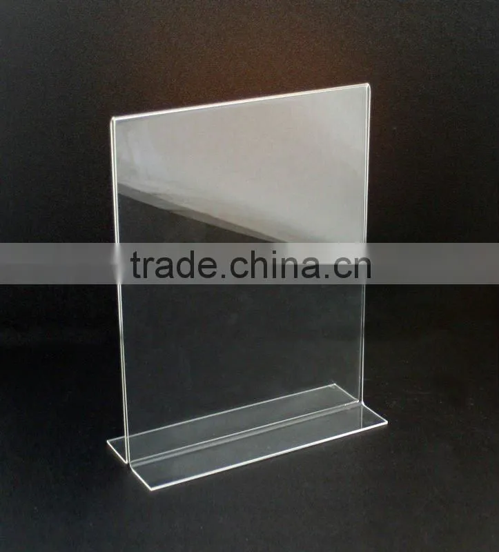 Acrylic T-shaped Sign Display Holder (Stand / Shelf )