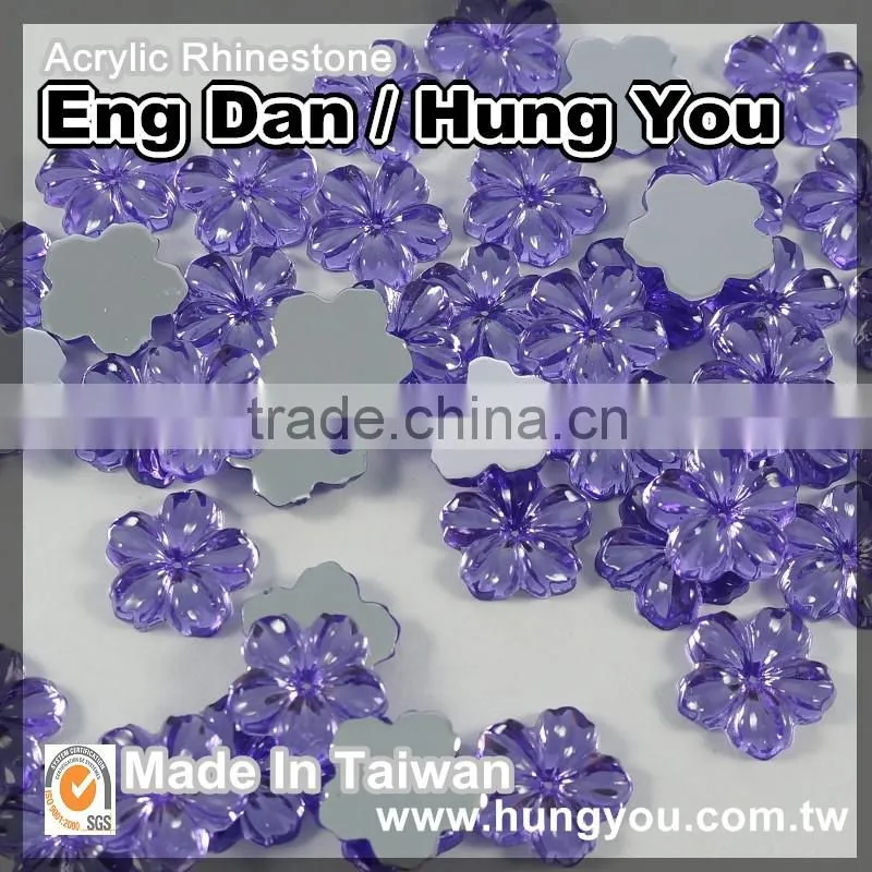 Bling Flower Shaped Flat Back Rhinestones for Nail Art