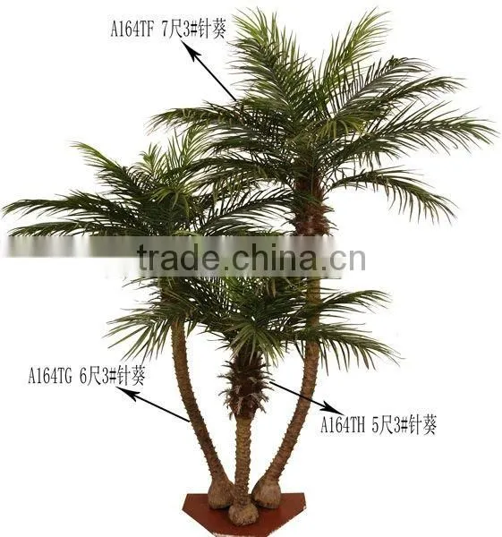 artificial phoenix palm tree in group for project decor