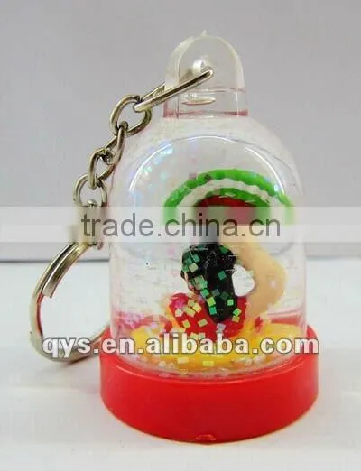 Spain Fan Dancer Acrylic Liquid Key Chain