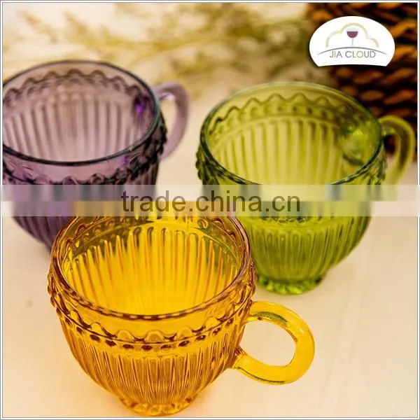 drinking glass cup with handle glass tea cups