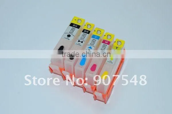 New! Refillable ink cartridge hp 364 for hp Photosmart B8550/B8553/B8558/C5324/C5370/C5373/C5380/C5383