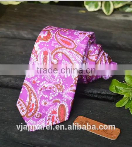 Cotton fashion neck ties mens soft necktie floral