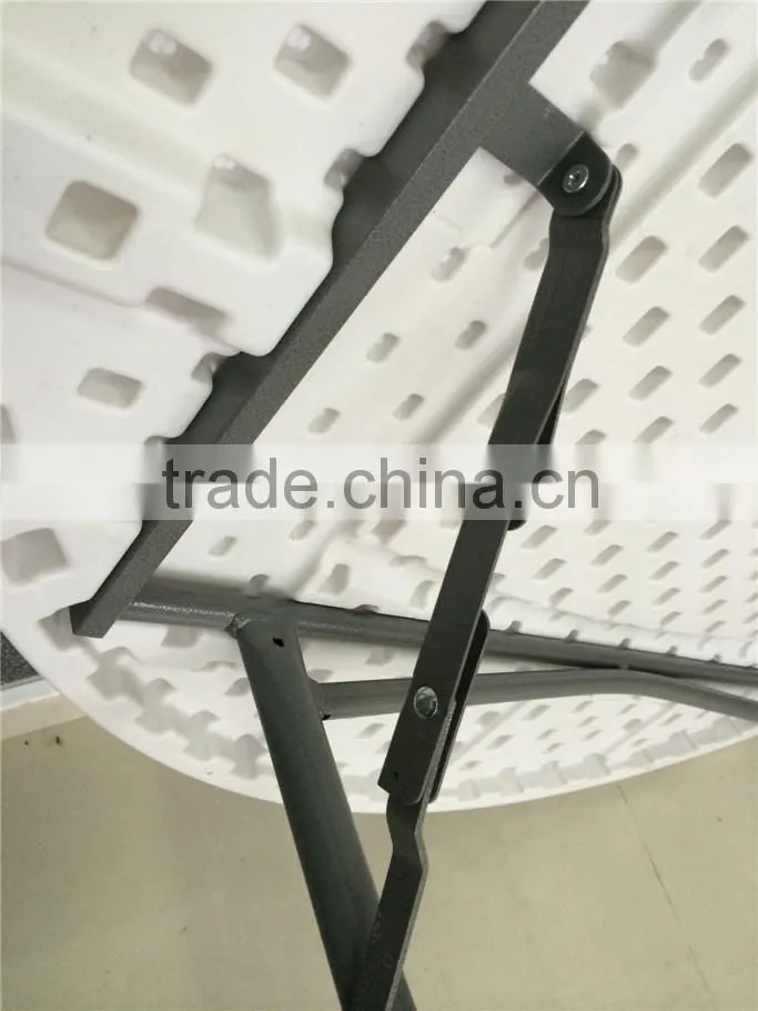 4ft popular outodoor furniture folding round plastic table for events use at factory price
