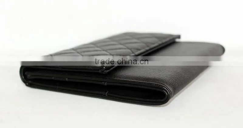 black soft card holder