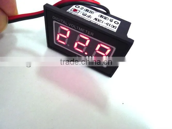 Waterproof Digital Voltmeter DC15-120V Power Panel Meter