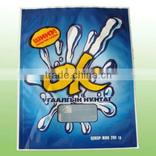 Laundry detergent powder packing bags