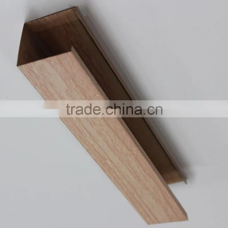 Super Evenness Wood Grain Suspended Ceiling Panel U Aluminum Screen Ceiling Tiles