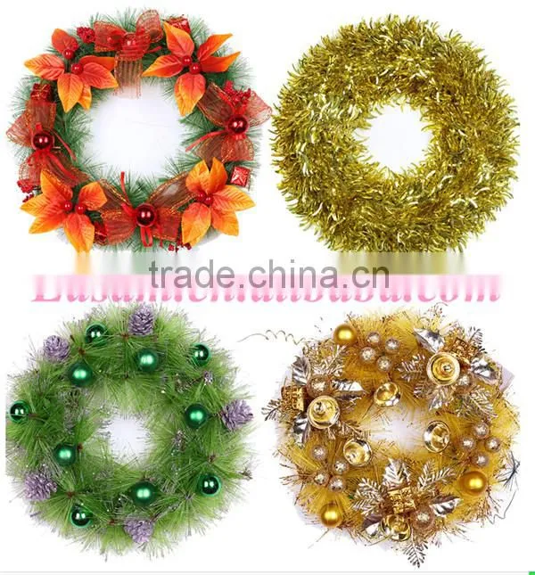 2015 Factory wholesale christmas letters decoration,plastic christmas wreath for indoor christmas decoration