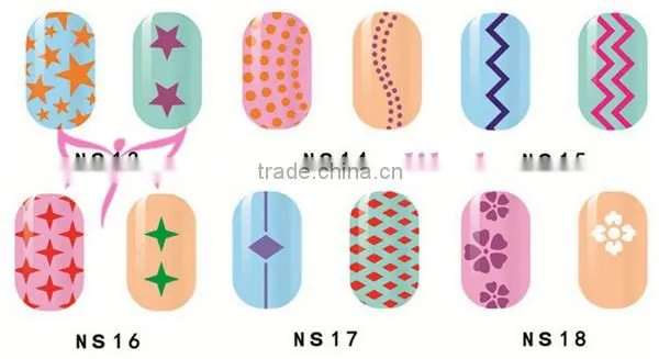 Hot blue butterfly design nail stencil sticker decals and stencil wraps
