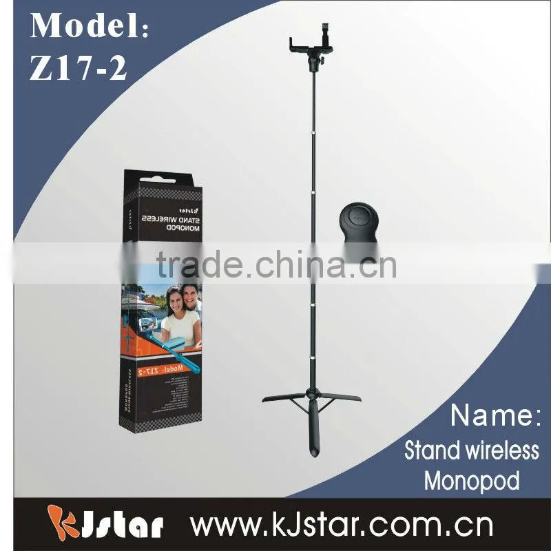 KJstar Z17-2 Stand-Up Wireless Monopod for phone and camera