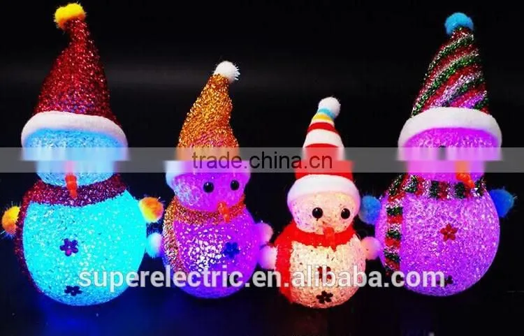 Fancy Color Changing LED Christmas Snowman Light LED Christmas Tree Light