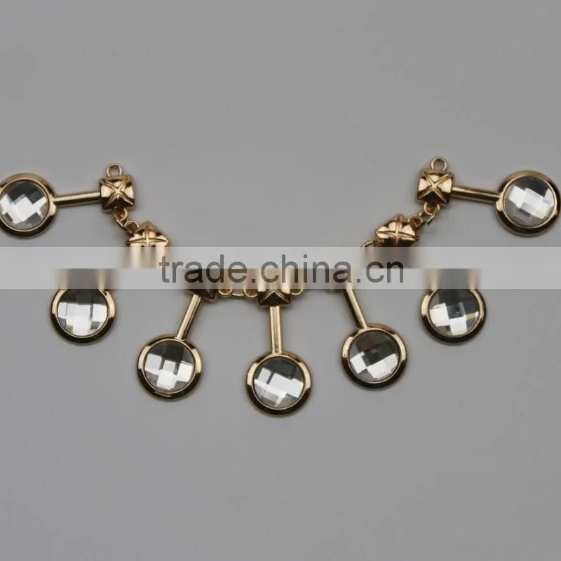 Garment accessories custom metal decoration