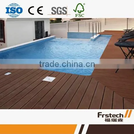 WPC composite hardwood flooring tile waterproof swimming pool tiles China
