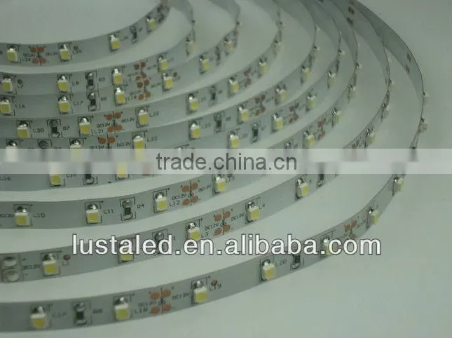 Non-waterproof IP20 LED Strips, 4,8W/m indoor use, SMD3528 60 LEDs/m