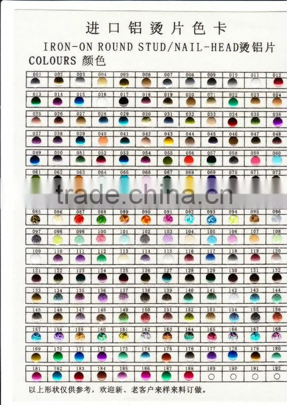 hot fix nailhead neon color fluorescent nailhead