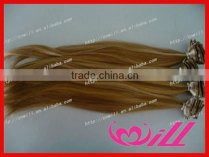fashion 9 pieces mixed color remy clip in hair extension