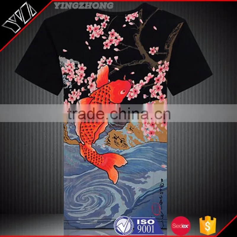 240 grams made in China silk/cotton oneck peruvian pima cotton tshirts