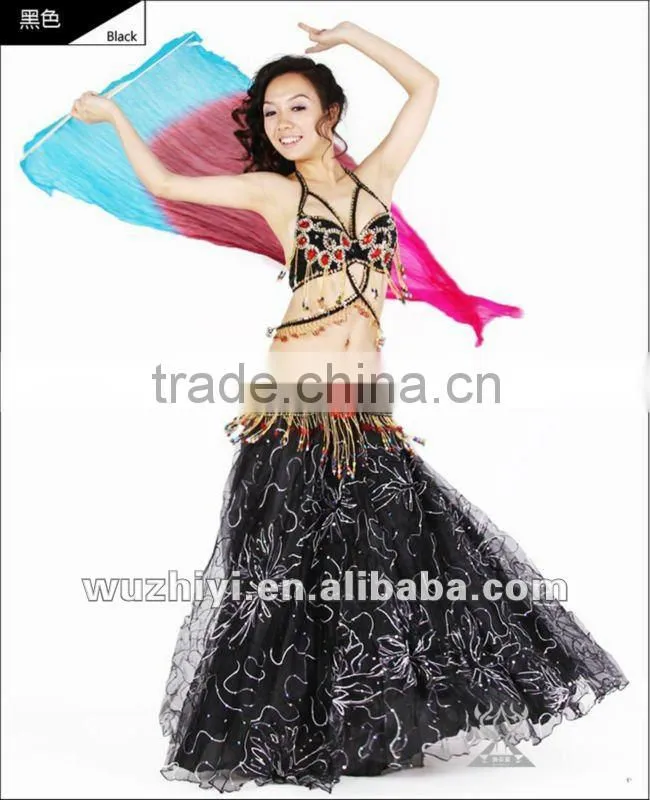 Wholesale cheap belly dancewear belly dance clothing,belly dance gypsy skirt (QC0328)