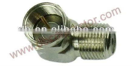 F female to f male 90 degree F adapter