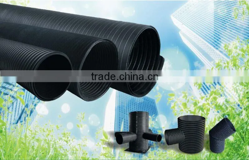 Municipal sewage pipe HDPE Double-wall Corrugated Pipe