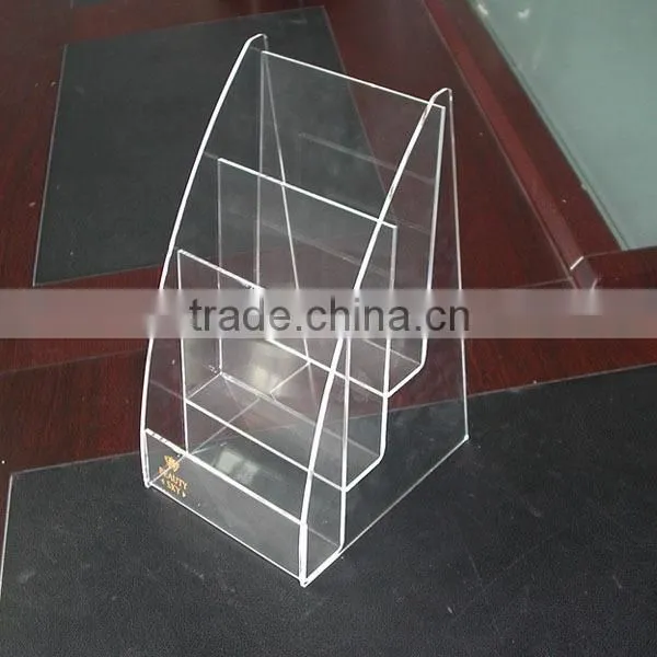Acrylic counter postcard holder