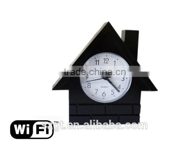 Wholesales and Retail HD 720P 1280*720 Resolution Wifi Wireless Hidden Cameras Alarm Clock With Camera