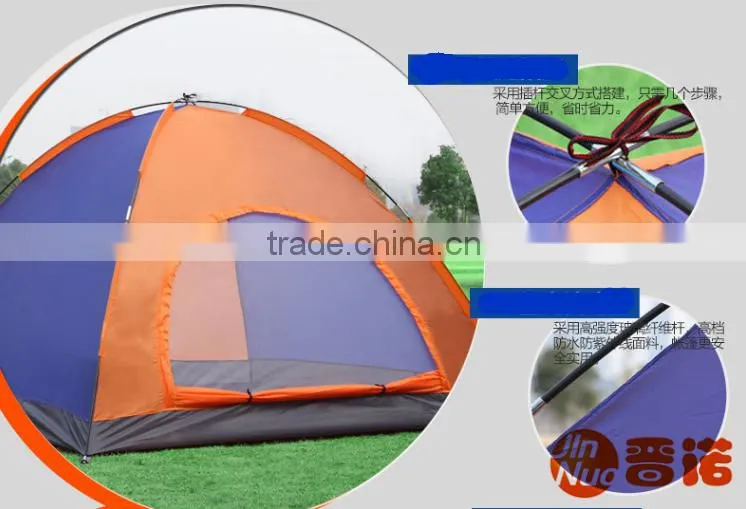 3 person double layers single door outdoor travelling tent