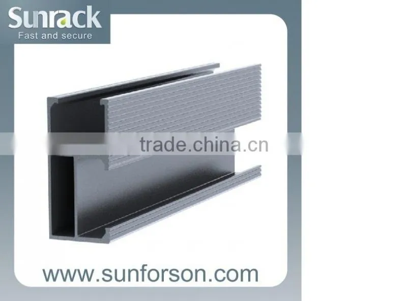 Extruded Solar Aluminum Mounting Rails