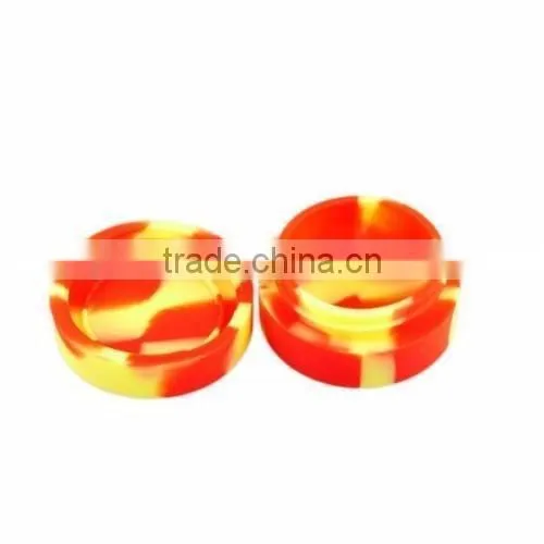 Colorful silicone insert healthy silicone wax jar with lid silicone dab wax container jars small silicone container