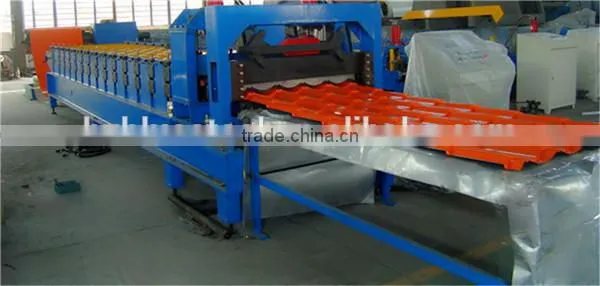 Corrugated Metal Roof Panel Roll Forming Machine, Glazed Roof Tile Sheet Making Machine