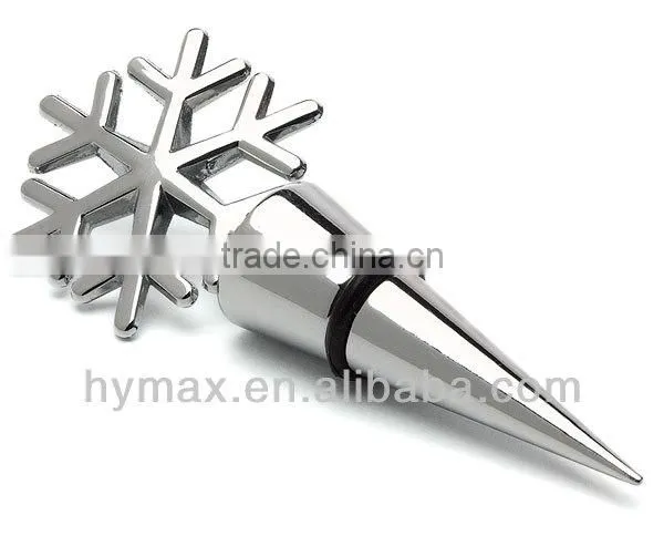 Fancy novelty letter metal wine stopper, novelty red wine bottle stopper, red wine stopper for wediing or party
