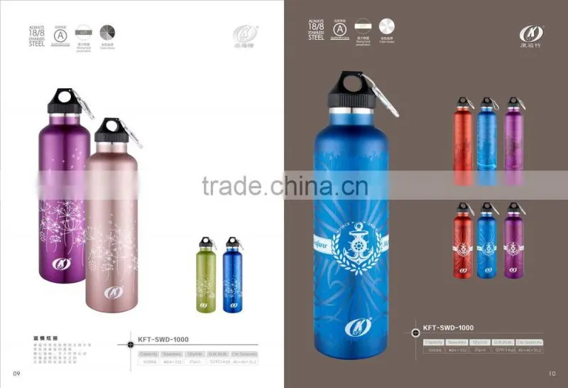 vaccum thermo flask with silk printing