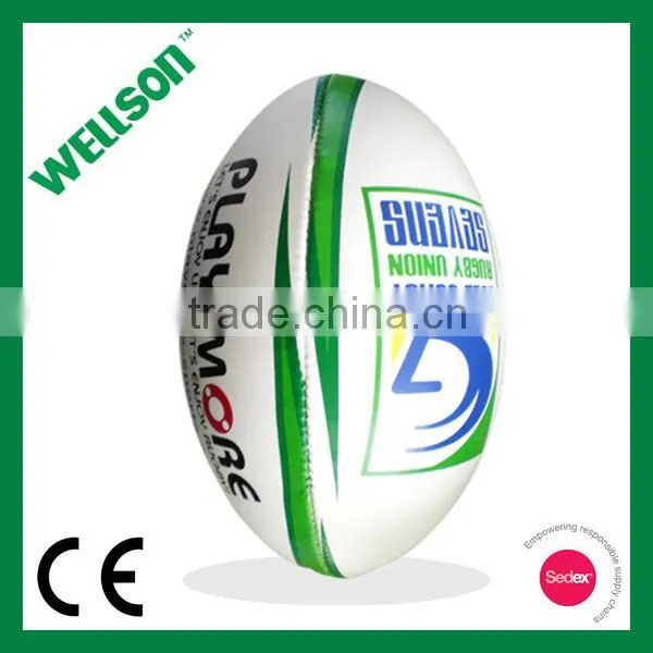 Full size hand sewn rugby ball