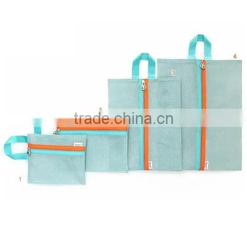 2016 Hot selling Mesh Style Portable Travel Zipper Storage Bag