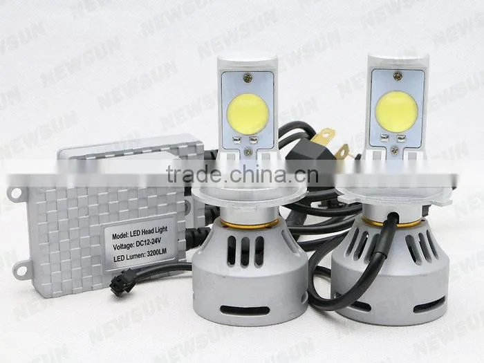 Highest lumens 6400LM Car led h4 high low c ree led headlight bulbs