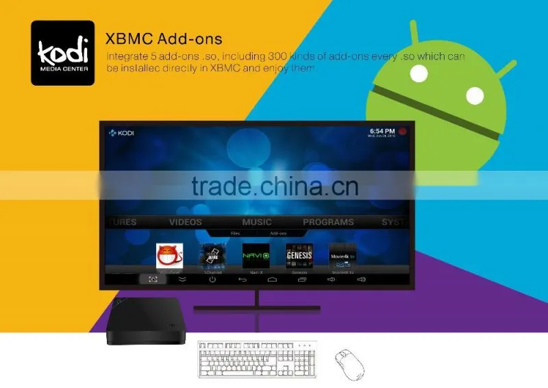 Android 5.1.1 tv box I68 TV BOX 8GB NAND FLASH RK3368 64bits Octa core Cor tex A53
