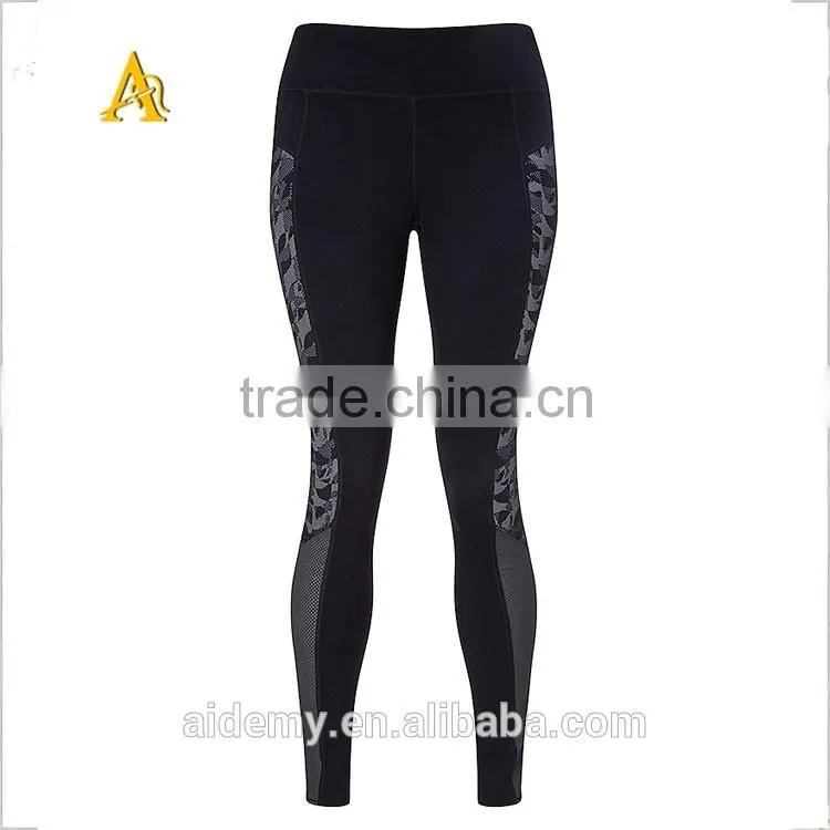 Active High quality Hot Spandex GYM Workout Seamless Womens Leggings Plain