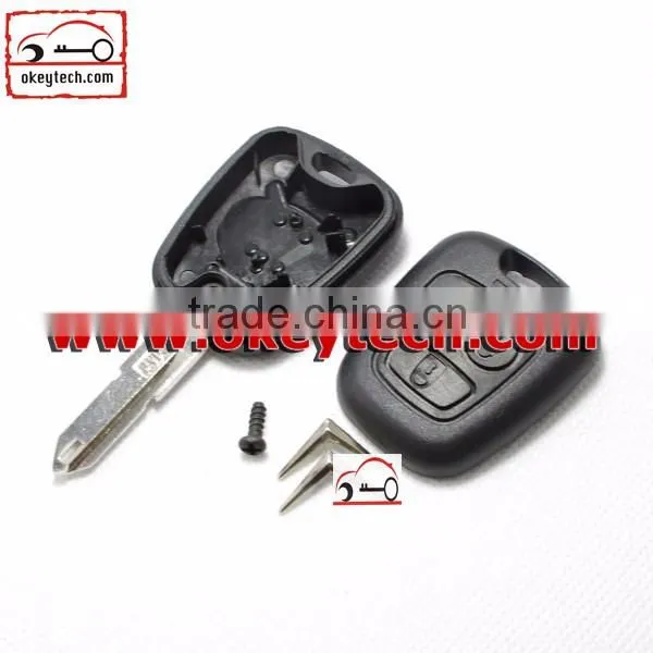 High Quatity Citroen remote key shell for C5 2 button With logo Car Key Citroen romote key shell