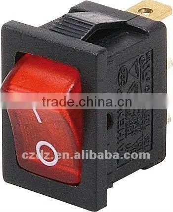 mini illuminated rocker switch,Hot Selling Rocker switch/green lighted switch