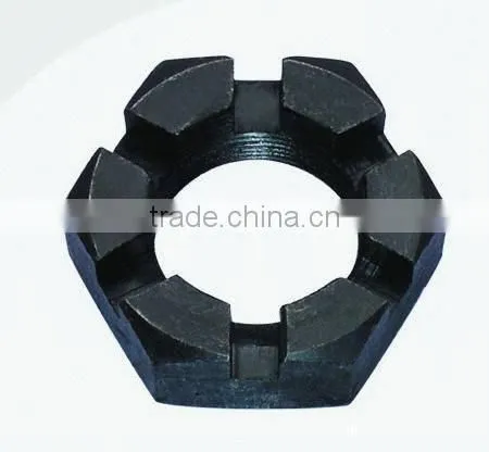 Zinc plated 3/4 UNF castle nut