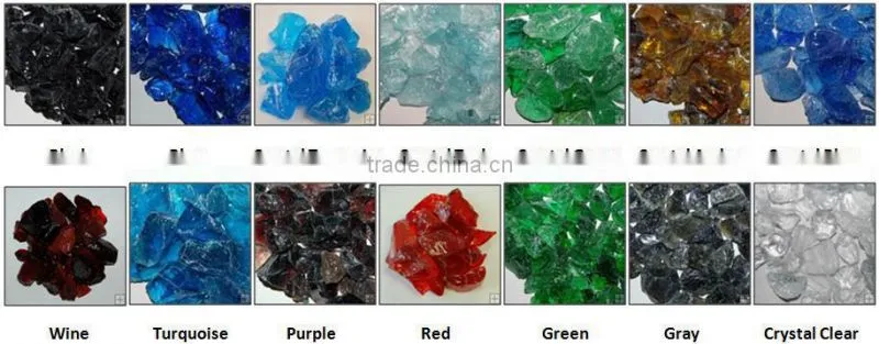 Colourful Glass Rock For Gabion And Landscaping