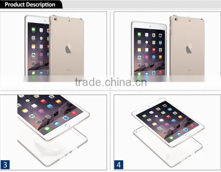 Best Selling Products Clear Ultra Slim Acrylic + TPU Bumper 2 in 1 Back Cover Case For iPad Mini 1 2 3 Tablet Accessories