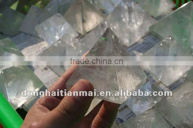 Beautiful Natural Clear QUARTZ Crystal HEALING Pyramid For Decoration, Gift